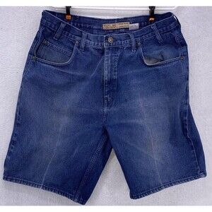 Cutline Shorts Mens Size 38 Jean Wear Blue Vintage Medium Wash Hi Rise 5 Pocket